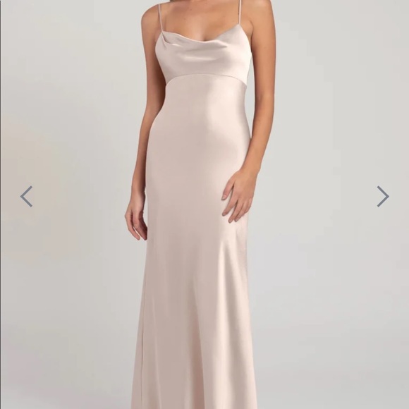 Jenny Yoo Addison Satin Dress Size 8 - Picture 4 of 5